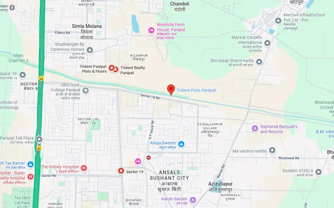 Trident Panipat Plots Location